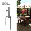 Beach Umbrella Sand Anchor Stand Holder Stake Steel Parasol Insert Flag Pole Bracket for Outdoor Garden Lawn Yard