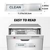 Stainless Steel Dishwasher Magnet Sign - Easy-to-Read Sliding Clean/Dirty Fridge Sticker, Scratch-Resistant Status Indicator