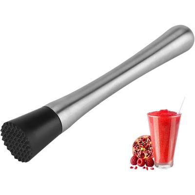 1 pz. Cocktail Muddler Acciaio Inox Bar Stick Mojito Masher Frullatore Frutta Ideale Strumento Barman Barware