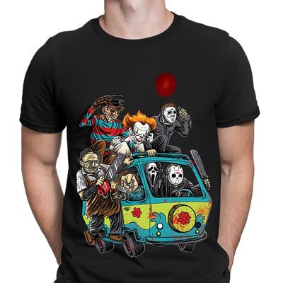 Furgone Misterioso Film Horror Halloween Spaventoso Novità Magliette da Uomo Tee Top
