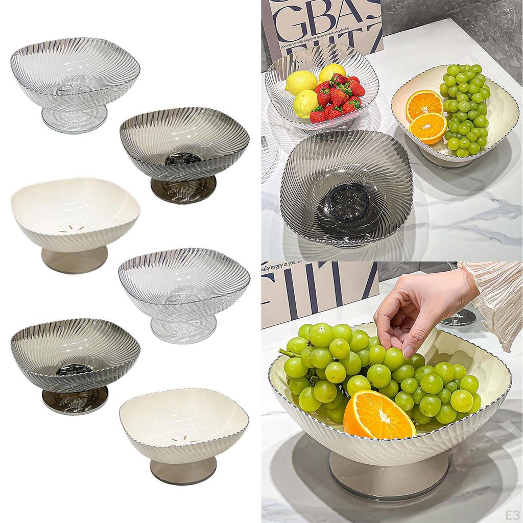 Draining Fruit Bowl Large Multi -purpose Special Panels Snack Candy Plate Container
