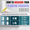 1 Pair Plantar Fasciitis Socks Arch Support Compression Sleeve Toeless Foot Pain Relief Night Splints
