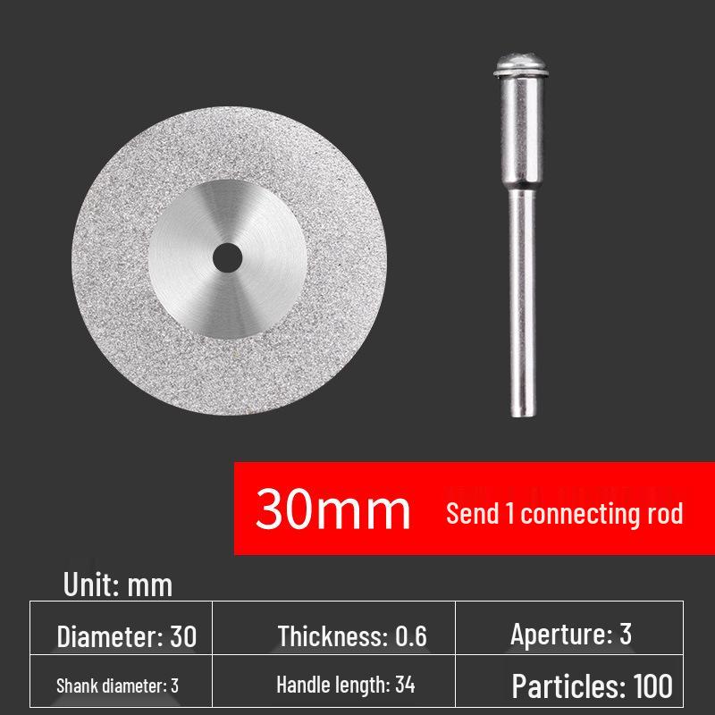 Diamond Blade for Jade, Ceramic, and Glass Cutting - Toothless Saw for Grout Cleaning and Gap Filling with Electric Grinder