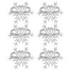 1/2/6Pcs Golden Metal Napkin Ring Faux Pearl Decor Snowflake Design Winter-themed Napkin Holders Weddings Parties Table Decor