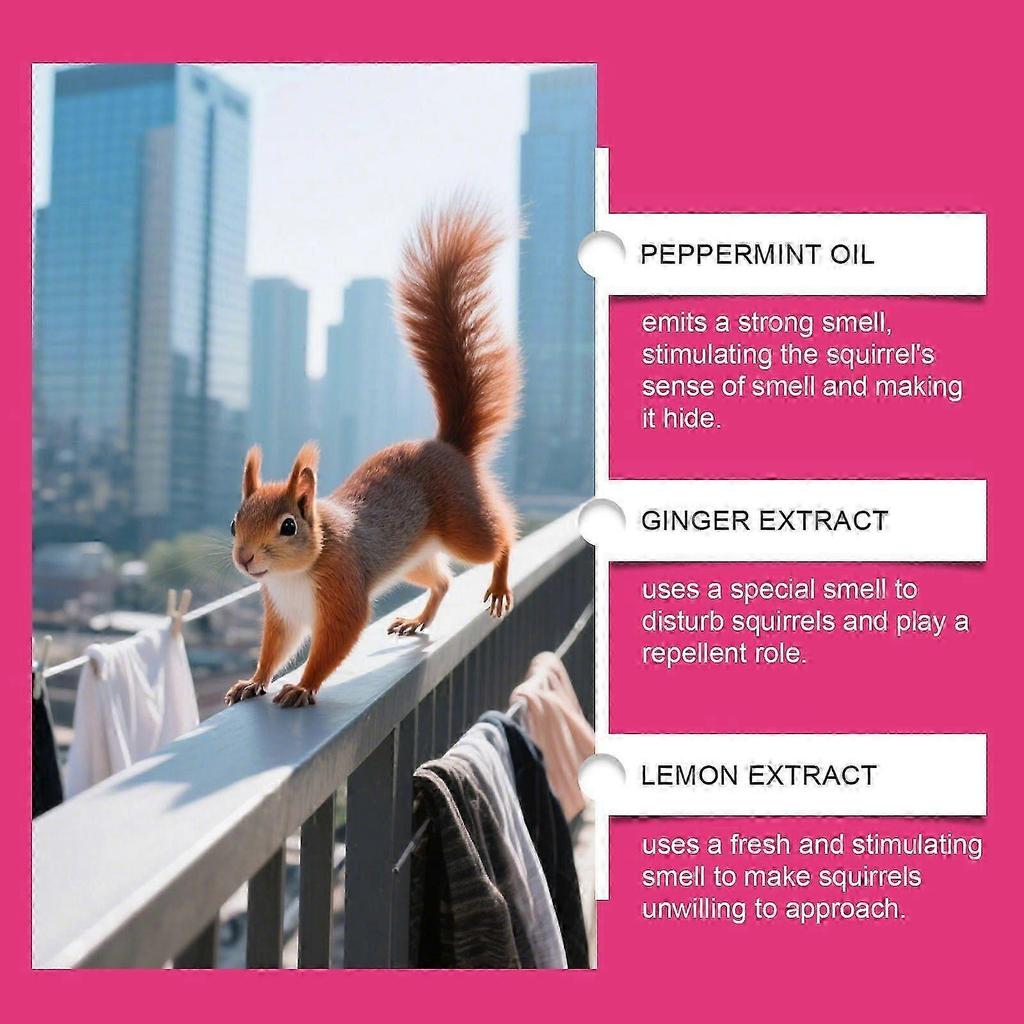Squirrel Repellent Outdoor for Chipmunk Repellent, Squirrel Repellent for Garden Yard Attic Squirrel Deterrent To Keep Chipmunk Away