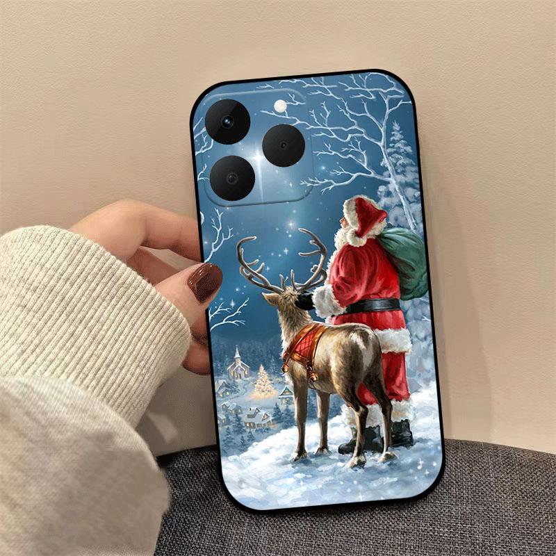 Christmas Case For Realme 14 13 15 Pro Plus 14X 15T 14T Funda Fashion Soft Silicone TPU Phone Cover For Realme 14 Pro Lite Coque