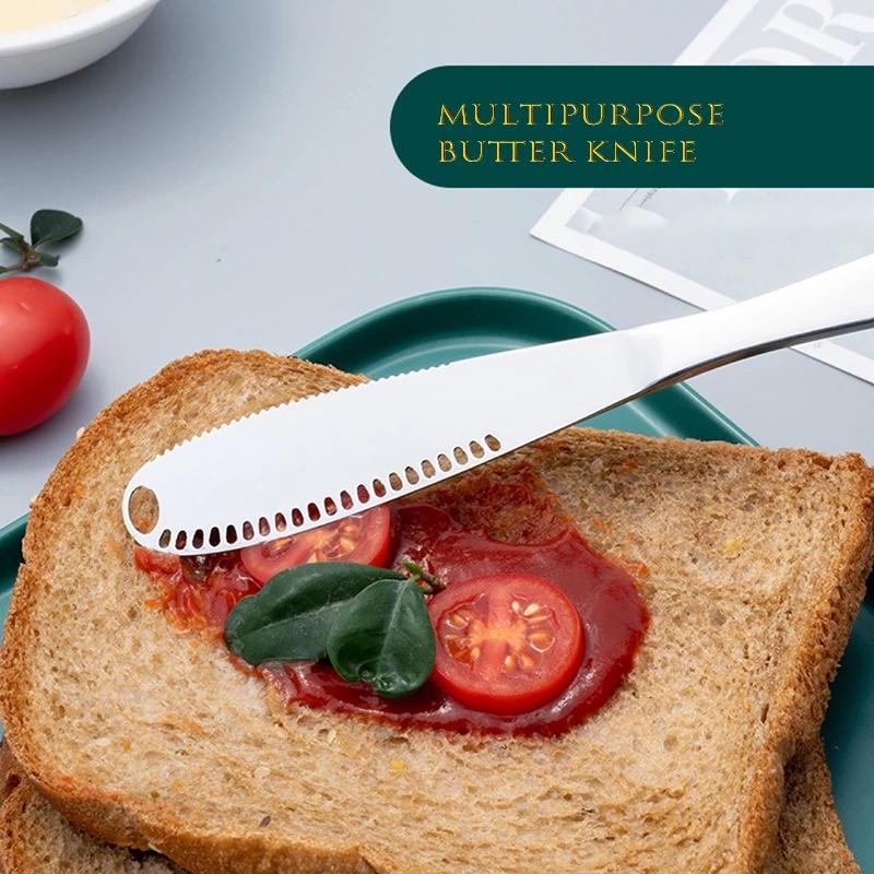 Butter Knife Cheese Cutter with Hole Cheese Grater Kitchen Accessories Wipe Cream Bread Jam Tools