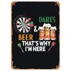 Dart Bira Metal Teneke Tabela Spor Barı Duvar Posterleri Plaka Vintage Demir Boyama Dekorasyon Erkek Mağarası Kafe Oyun Odası Kulüp Bar İçin