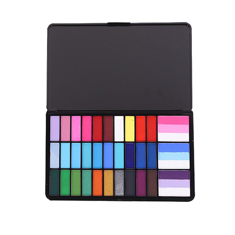 Rainbow Body Paint Palette - Water-Soluble Face & Stage Makeup