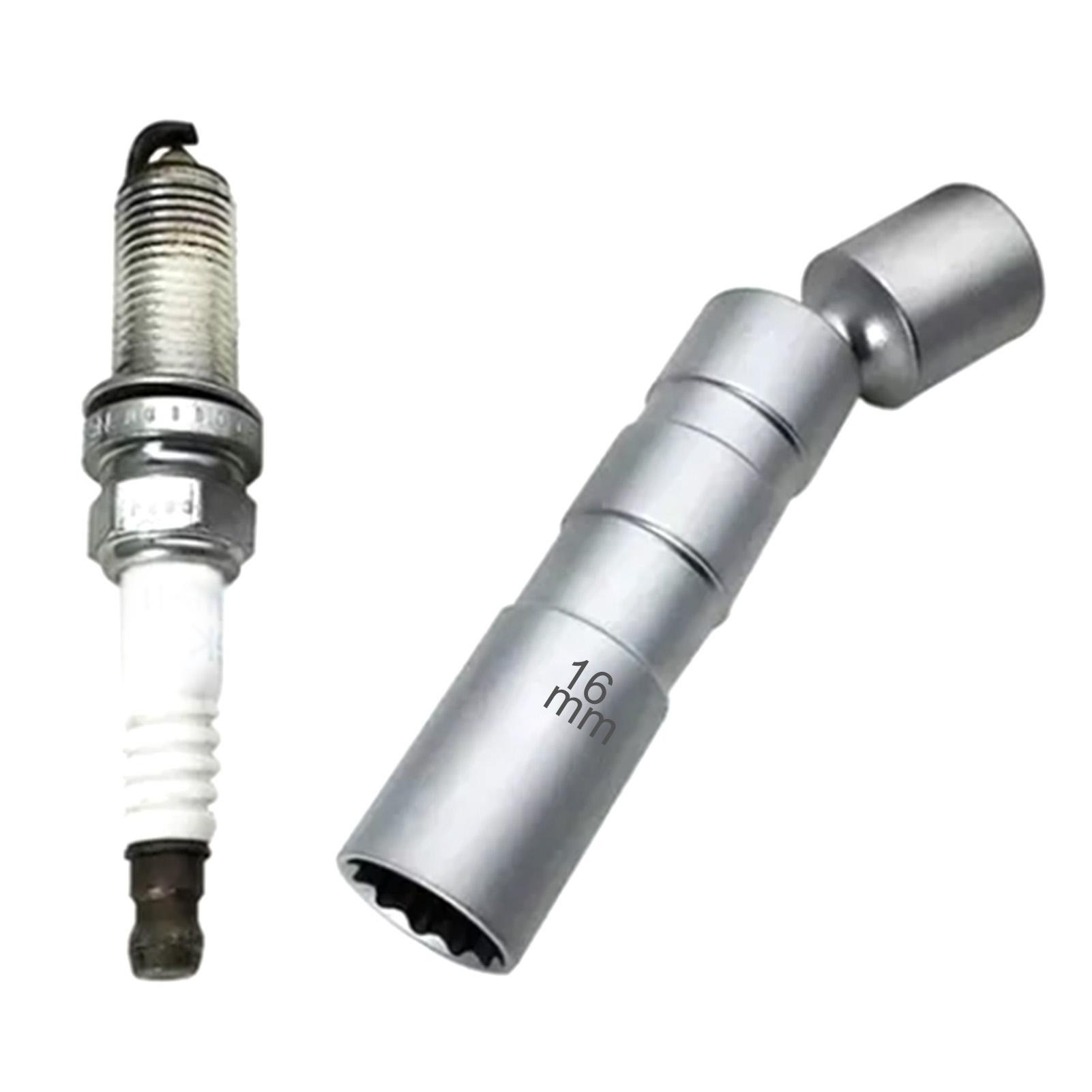 

38 дюймов 16 мм Универсальные шарниры Магнитная головка для свечи зажигания 12-гранный торцевой ключ Снятие Установка