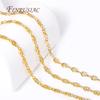 18K Real Gold Plated Metal Chains For Jewelry Pig Nose Chain For Necklace Making DIY Bracelets Accessories,Bulk Chain Thin chain