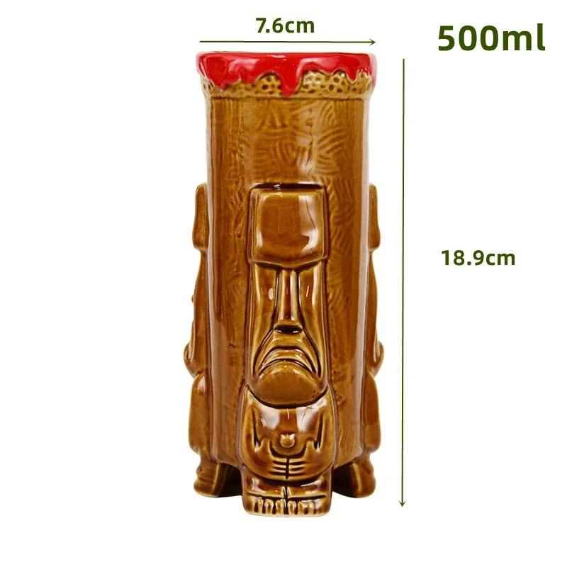 60 Types Ceramic Hawaii Tiki Mugs Creative Cocktail Glasses Beer Glass Martini Glasses Wine Glass Funny Cup Gift for Men