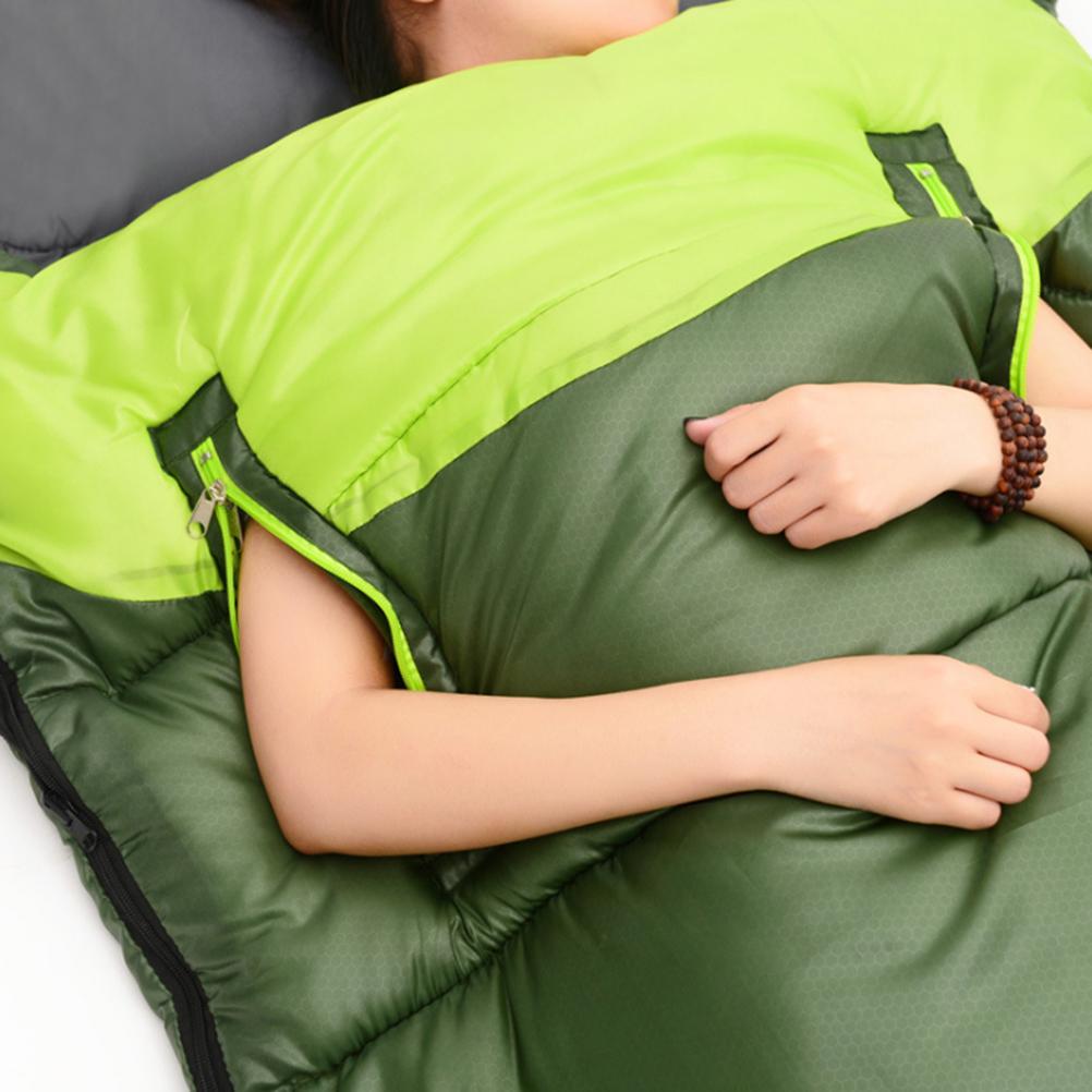 Schlafsack zum Tragen Wasserdichte Schlafsäcke mit Reißverschlussöffnungen für die Arme Tragbare Umschlag-Schlafsäcke Unisex für