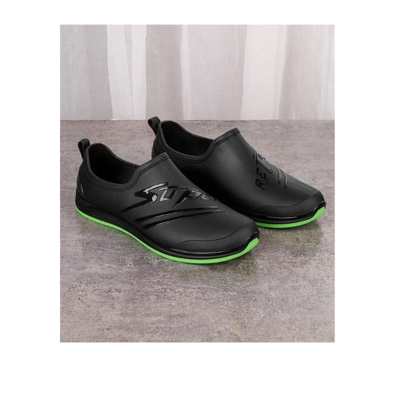 

Мужские непромокаемые туфли, низкие, нескользящие резиновые сапоги, износостойкие, с неглубоким вырезом, водонепроницаемая обувь, рабочая обувь, поварская обувь для кухни, резиновая обувь, утепленная обувь из глиняной резины 44