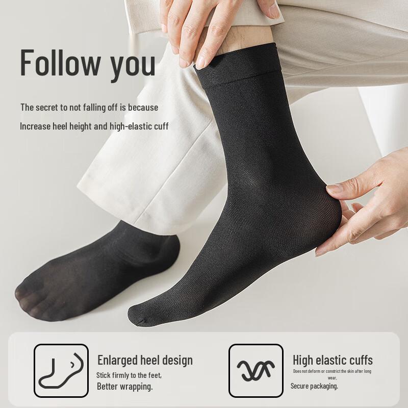 Mao Ren Men's 10-Pack Thin Breathable Business Socks