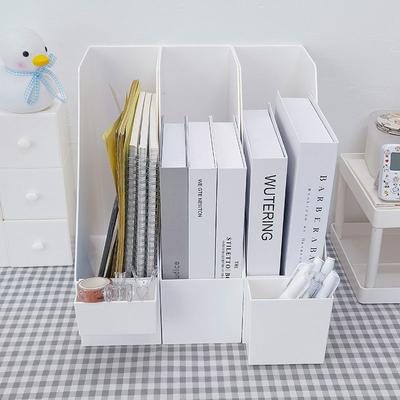 Schreibtisch-Aufbewahrungsbox Arbeitszimmer Schlafzimmer Ständer Tisch Sortier-Aufbewahrung Buch Studentenwohnheim Schreibtisch-Bücherregal