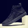 Fashion New Men Basic Shoes Winter Plush Snow Boots Genuine Leather Ankle Boot Men's Black Sneaker Footwear Fashion Motocross Big Size