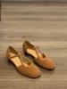 Retro woven beautiful Roman sandals women's 2025 new summer outer wear hollow Mary Jane thick heel bag head single shoes