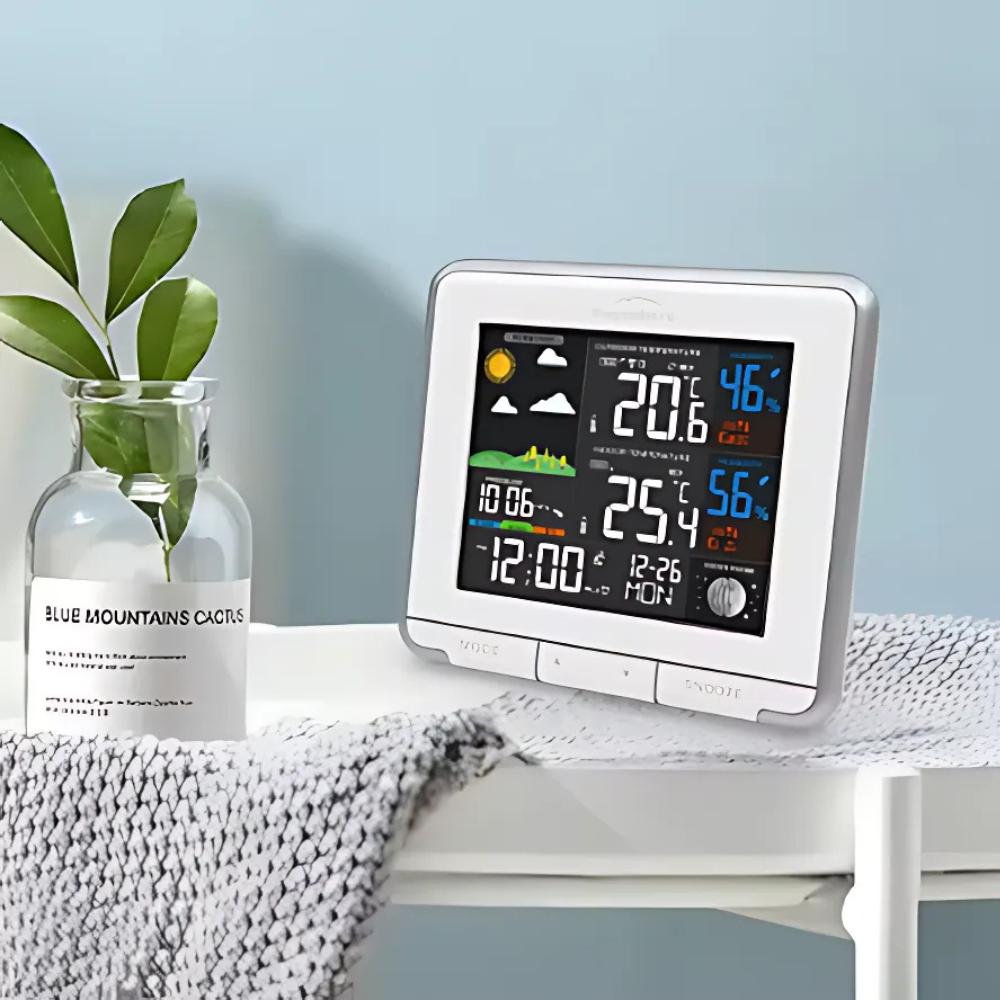 Wireless weather station barometer outdoor thermometer meteo