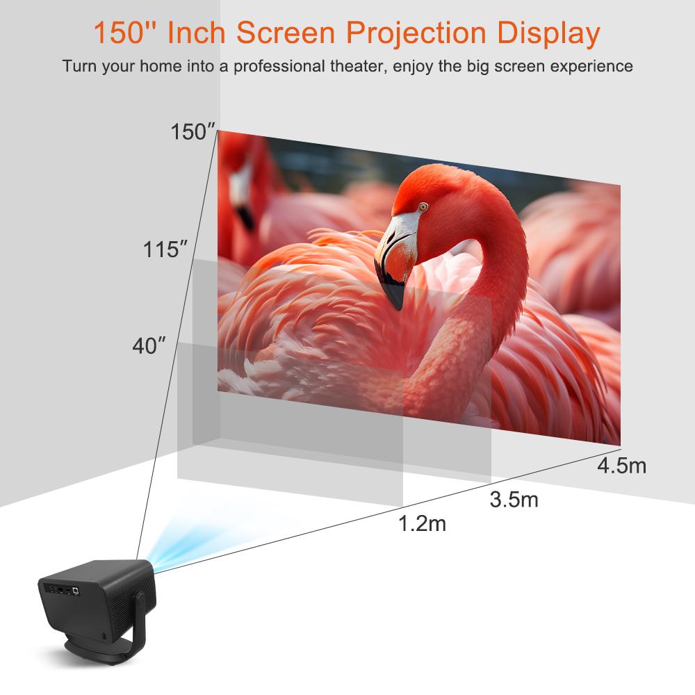 P20 Plus New Android 13 Full HD 1080P Home Theater Video Projector,2G RAM 32G ROM