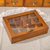 12 Grids Ornaments Solid Wood Watch Holder Storage Box Organizer Rack Desktop Showcase Jewelry