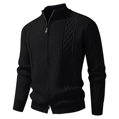 Cardigan Youth Stand-up Collar Casual Bottoming Sweater Autumn and Winter New Men's Fashionable