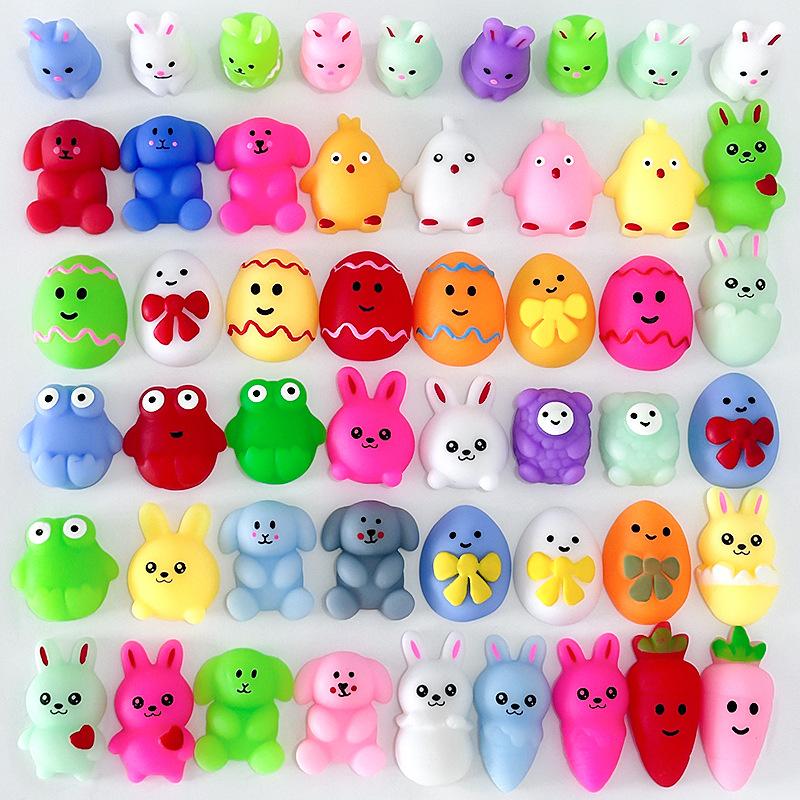 

6/24Pcs Easter Mochi Squishies Toy Kawaii Bunny Easter Squishy Sensory Toys Push Stress Relief Slow Rebound Fidget Toys Gifts (As shown-26562)-
