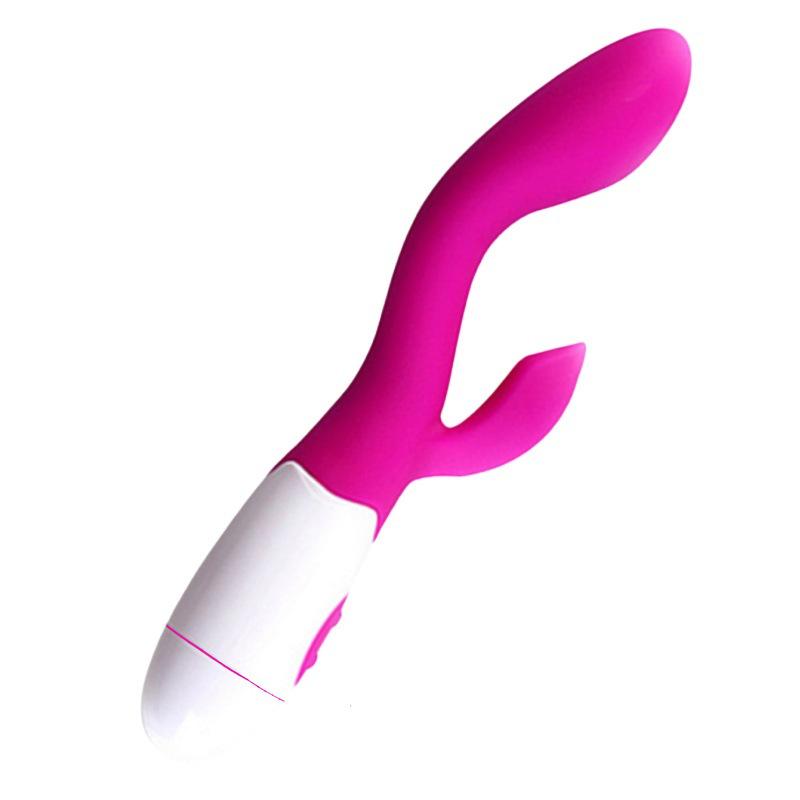 Rechargeable Silicone Dual Vibration G-Spot Vibrator for Women - Masturbation Massager