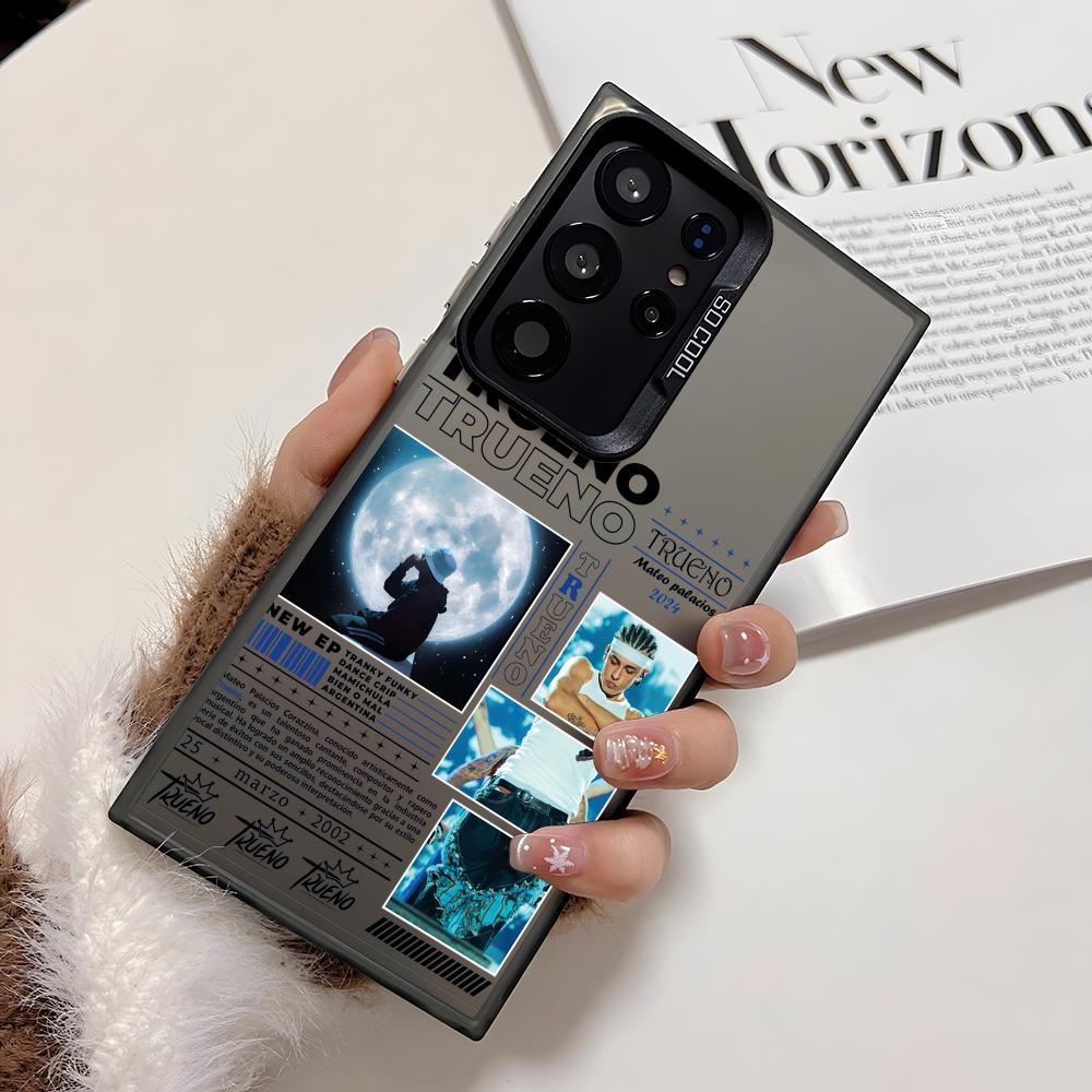 T-Trueno Hip Hop Rapper Phone Case For Samsung Galaxy S25 Edge S24 S23 S22 S21 S20 Ultra Funda Silicone Silver Cover