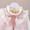 2024 Spring & Autumn Girls' Long Sleeve Fairy Princess Dress for 1-Year-Olds