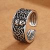 Fashionable Cartoon Nine-tailed Fox Ring for the Same Craftsmanship and Cold Style Simple Hand Jewelry