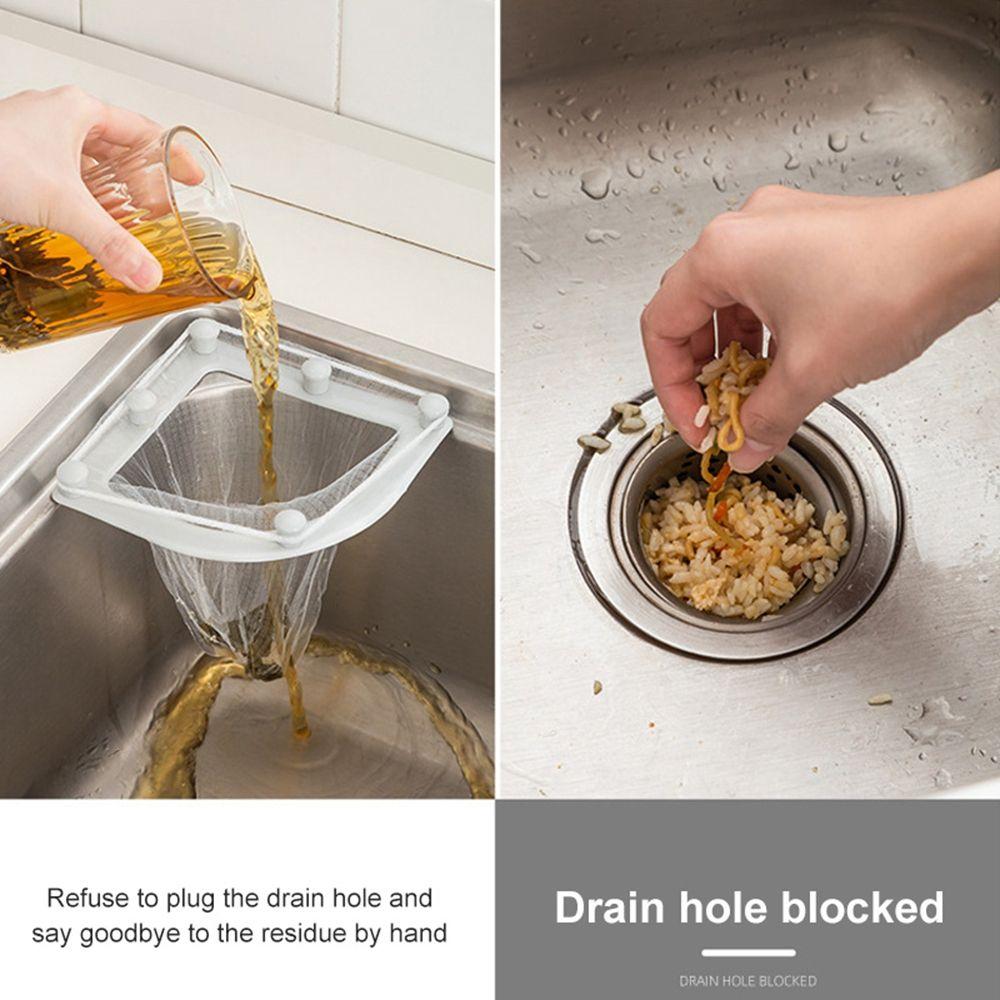 Drain Waste Bins Net Bag Strainer Bags Kitchen Accessories Sink Filter Bag Triangle Drainage Rack