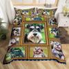 Dog Puppy Down Comforter Set Bedding Set 3-piece Cover Set