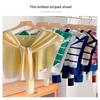 Shawl Outerwear for Women In Spring and Autumn, Thin Style, Air-conditioned Room Shoulder-wrap Knitted Striped Shirt, Versatile