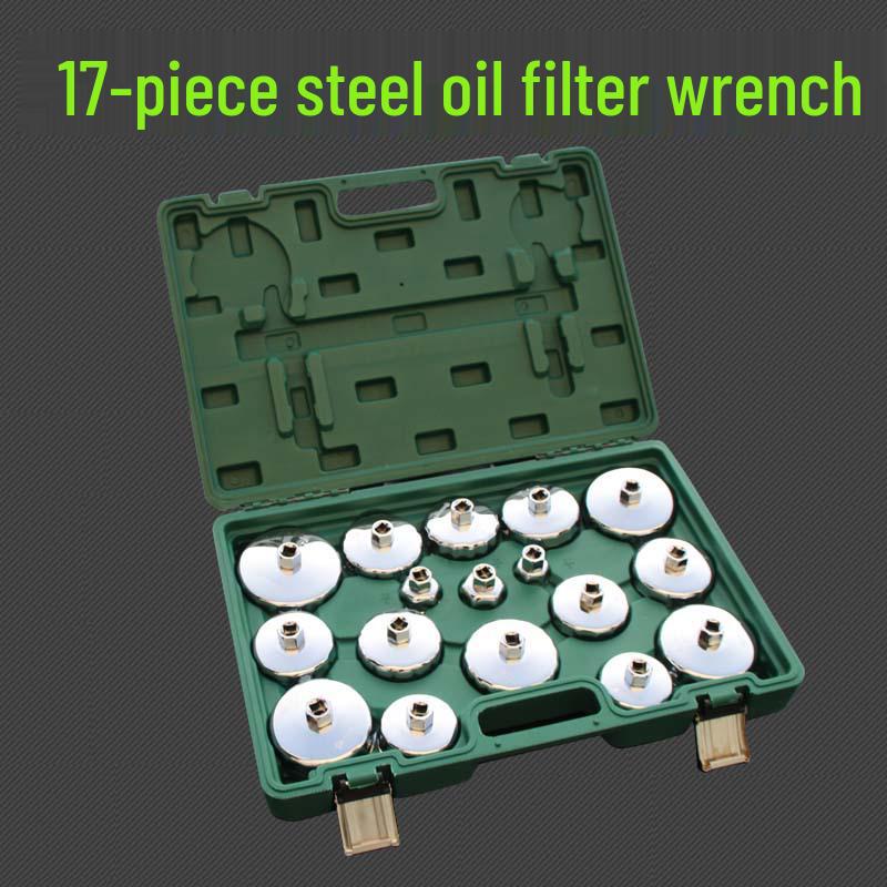 31-Piece Auto Oil Filter and Pan Maintenance Tool Set