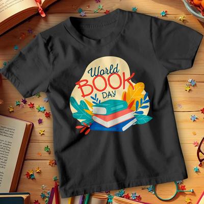 Boys Girls Stacked Books World Book Day TTshirts Tee Costume Outfits Apparel#WBD