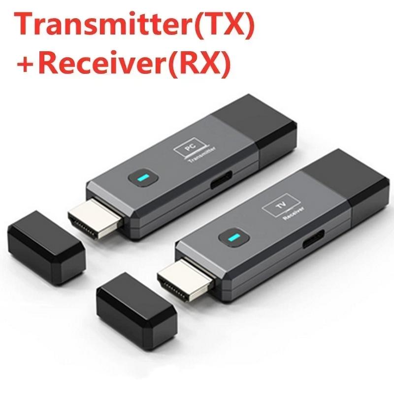 50M Wireless Screen Projector 1080P 60HZ HD HDMI-Compatible Wireless Video Transmitter Receiver Adapter for Laptop TV Projector