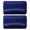 2Pcs/Set Satin Pillowcase Hair Skin Elastic Band Soft Dustproof Wrinkle Free Washable
