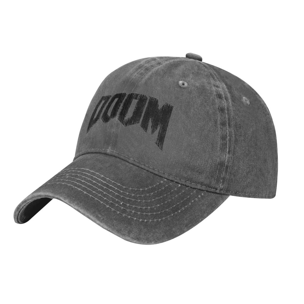 Doom Grunge.png Men Women Baseball Caps  Distressed Denim Caps Hat Classic Outdoor Running Golf Unstructured Soft Snapback Hat