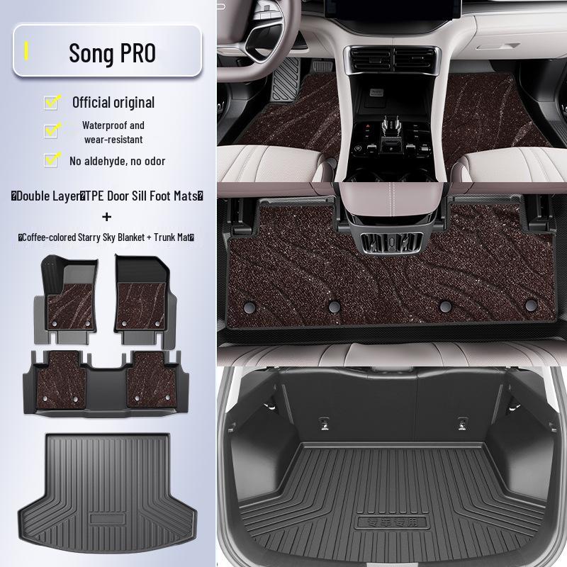 "2025 BYD Song PRO DMi Second Gen TPE Floor Mats - Full Coverage PRO Accessories”