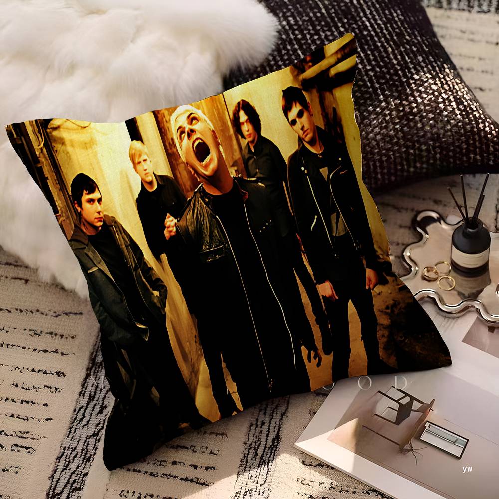My CChemical RRomance Band Pillow Cover For Bedroom Room And Living Room Sofa Decorative Cushion Cover