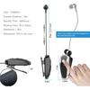 Retractable Wireless Headphone Headset Stereo Earphone lightweight V5.0 Noise Cancelling Mic Clip on Earpiece workout Sports running Business Trucker