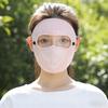 Hyaluronic Acid Sun Protection Face Mask with Eye Corner Guard - Breathable, Washable, Seamless, High UV Protection