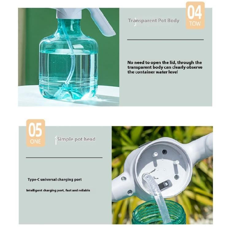 Wireless 3L Plant Sprinkler Electric Watering Can Device With Ergonomic Handle For Efficient Indoor Outdoor Irrigation