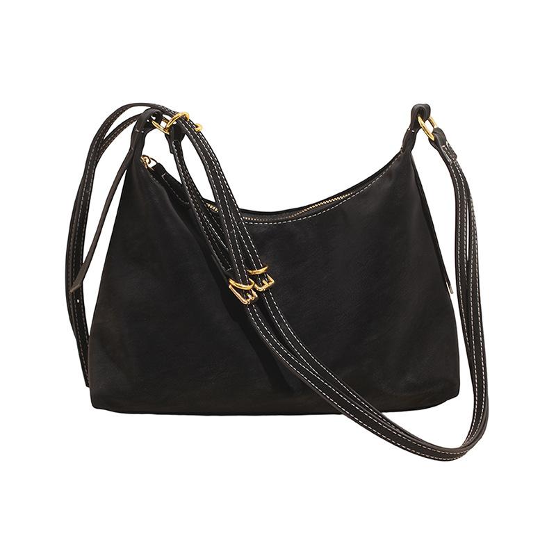 Large Capacity Crossbody Bag for Women Single-Shoulder Underarm Bag Retro Commuter Crossbody Bag