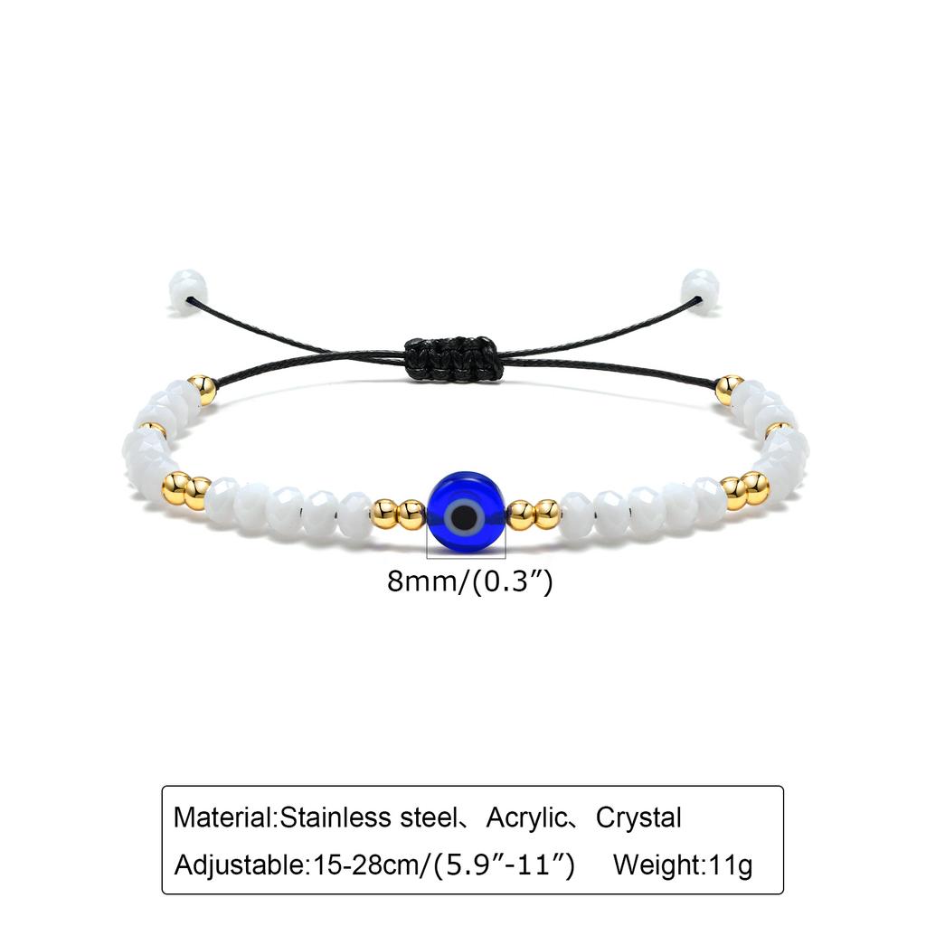 5 Color Styles Handmade Braided Turkish Lucky Evil Eye Beads Bracelets For Women Blue Eyes Adjustable Female Lucky Jewelry