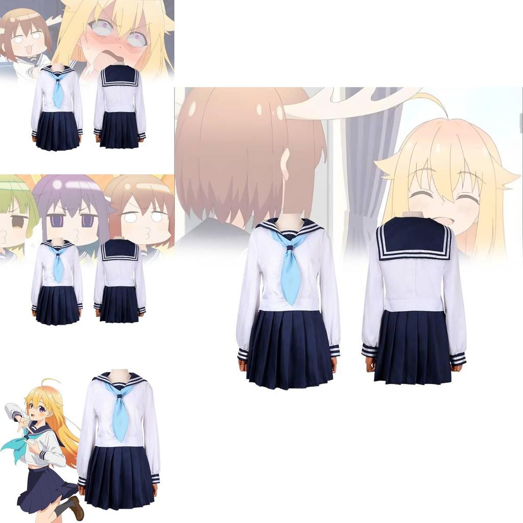 Adorable Koshi Torako Cosplay Sailor Dress For Women In White With Accessories