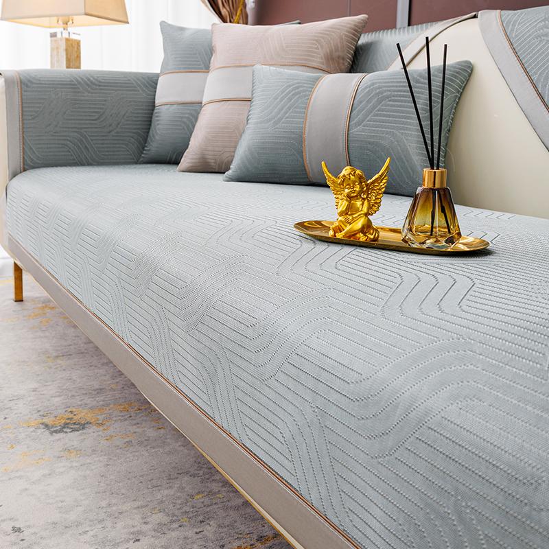 Cool Ice Silk Sofa Cushion Summer Summer Mat Cool Pad Sofa Cover Summer Anti-Slip Cover Cloth Cushion