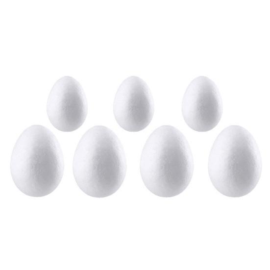 20Pcs/Bag Foam Egg Convenient Festival Decor Polystyrene DIY Easter Simulation Egg for Festival