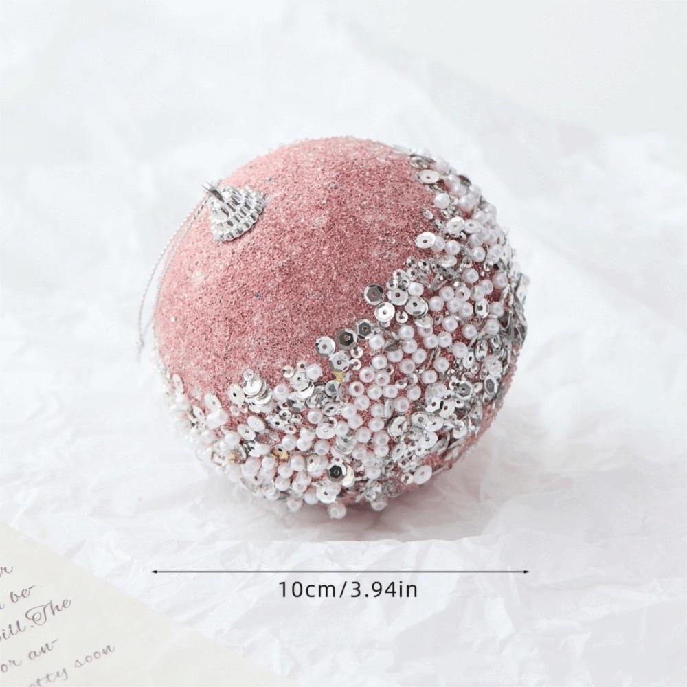 Foam Ball Gift Christmas Tree Ornaments Pink Christmas Ball New Xmas Tree Hangings Pendant